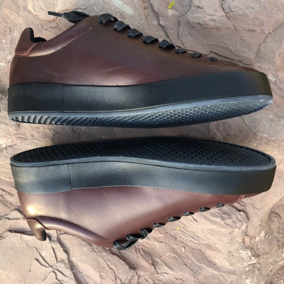 Rag & Bone Leather Lace Up Low Top Sneakers Sz10 - Picture 3 of 8